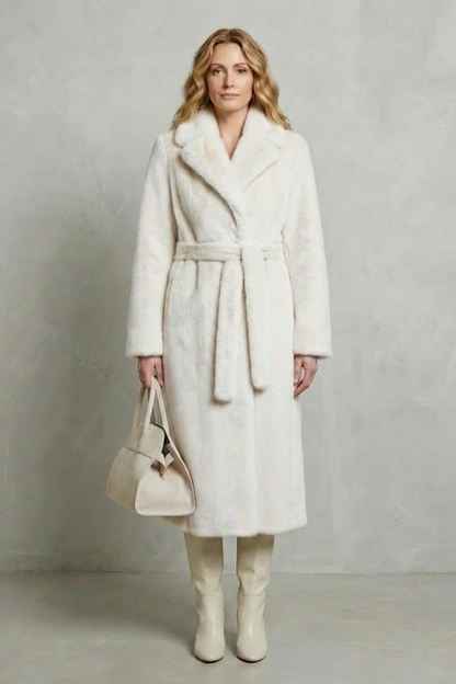Alice | Wrap Faux Fur Maxi Coat