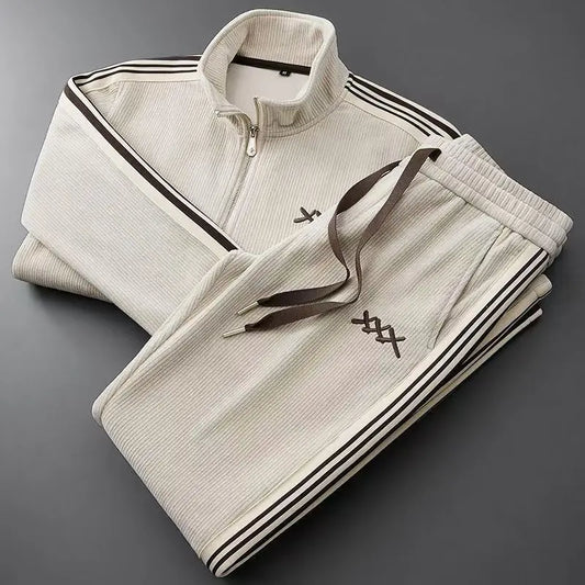 Chester mens corduroy zip tracksuit