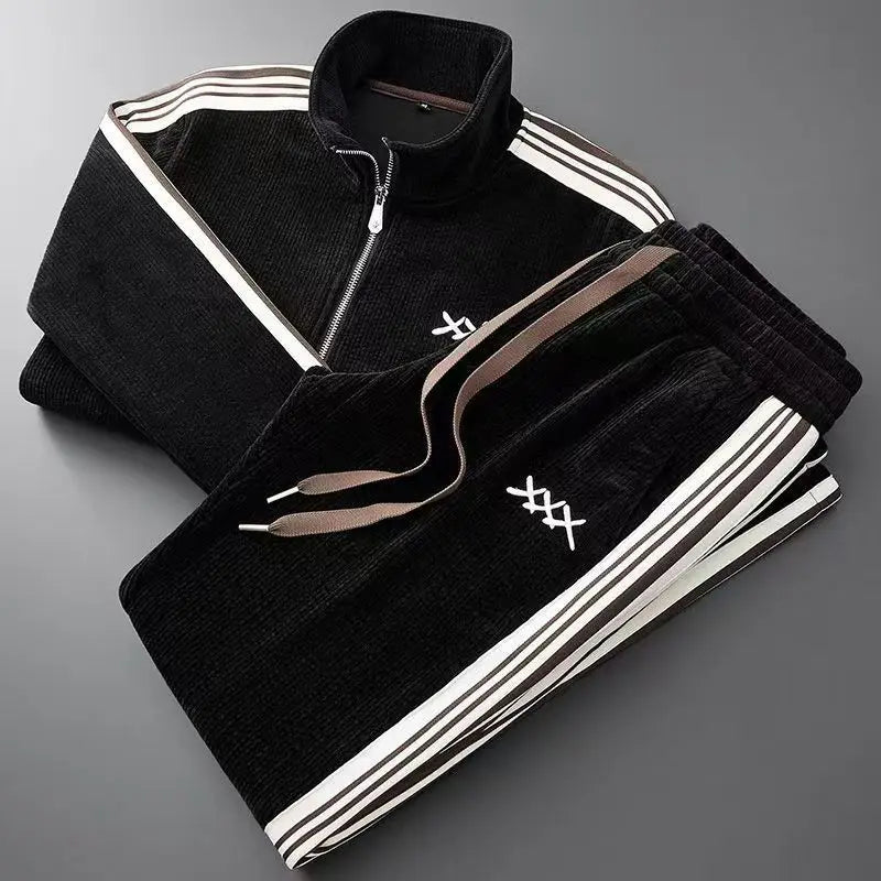 Chester mens corduroy zip tracksuit