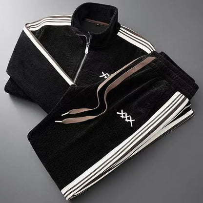 Chester mens corduroy zip tracksuit