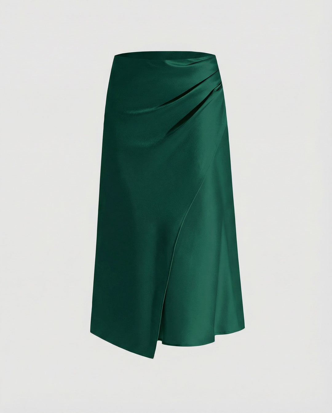 Harriet | Satin Wrap Midi Skirt