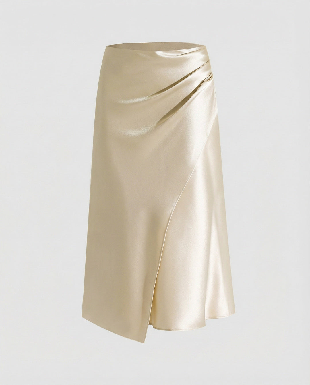 Harriet | Satin Wrap Midi Skirt