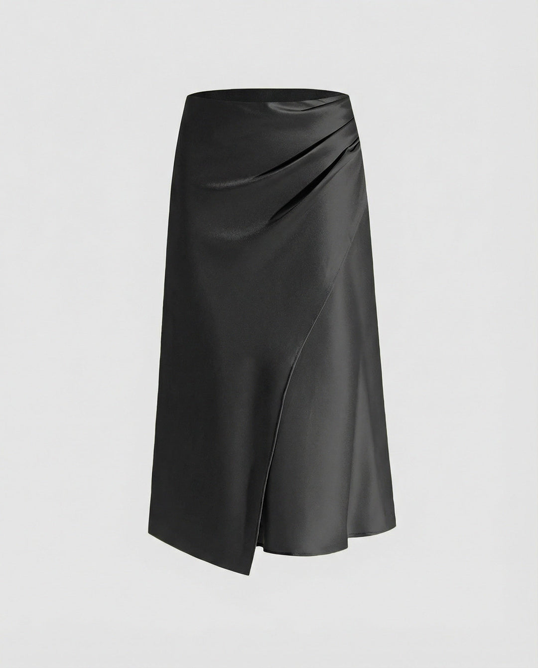 Harriet | Satin Wrap Midi Skirt