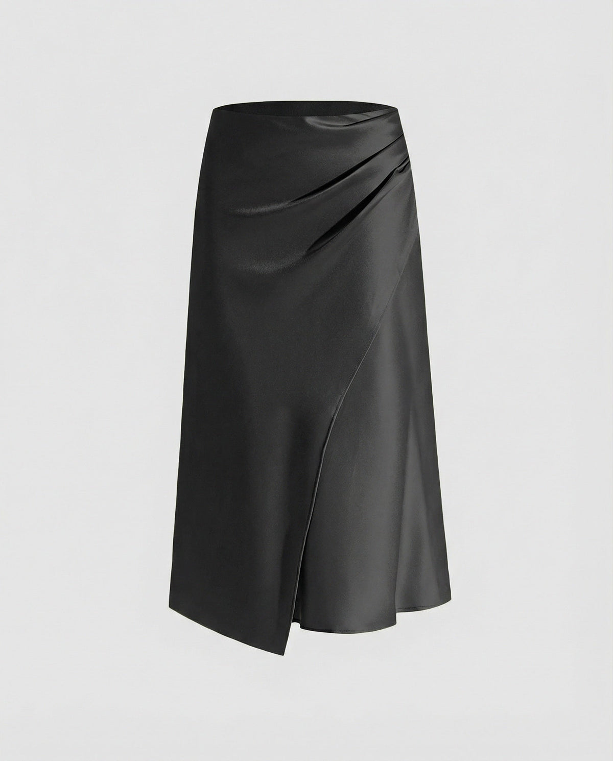 Harriet | Satin Wrap Midi Skirt