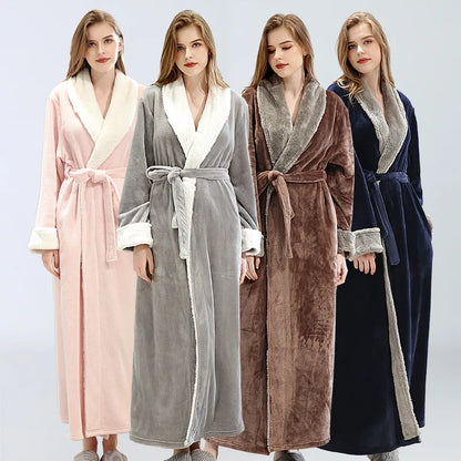 Grace | Womens Fluffy Fleece Maxi Dressing Gown