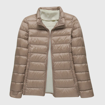 Sophia | Zip Hooded Quilted Puffer Jacket