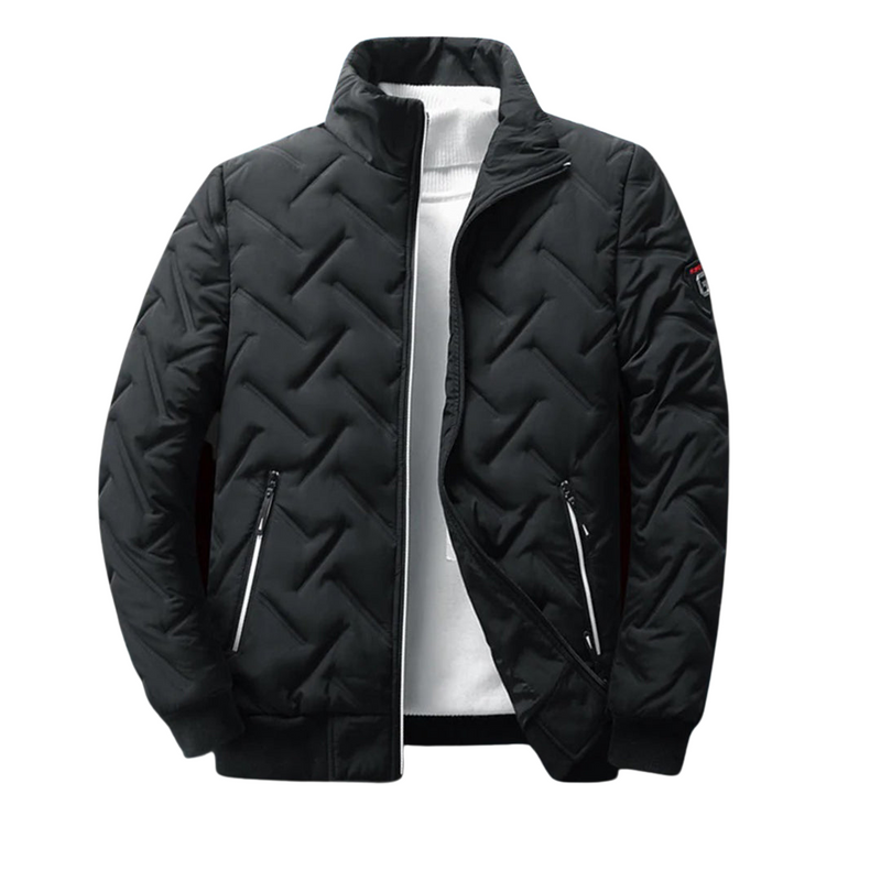 Stanley mens geometric quilted puffer jacket