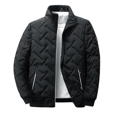 Stanley mens geometric quilted puffer jacket