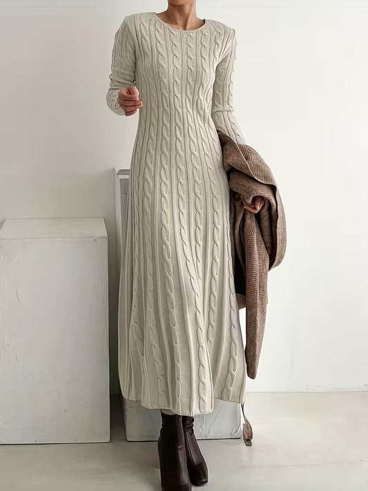 Willow womens cable knit maxi dress
