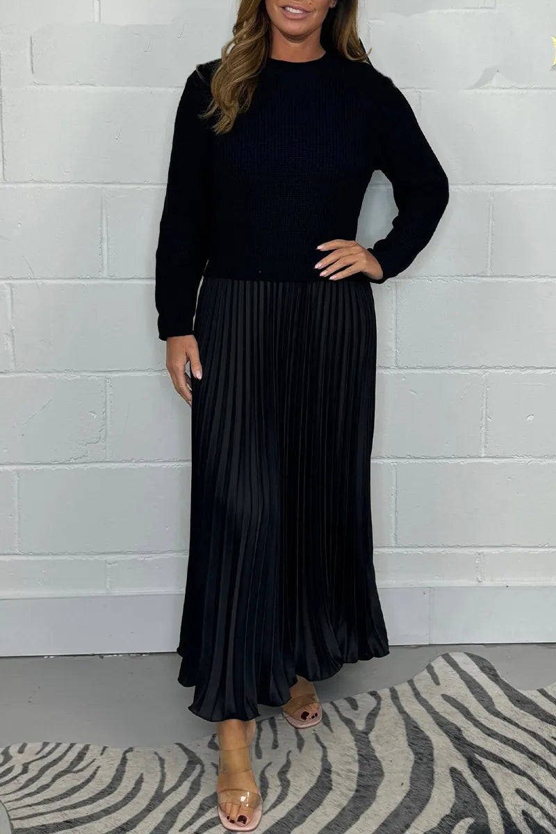 Grace | Pleated High-Waist Midi Skirt – Casual & Everyday