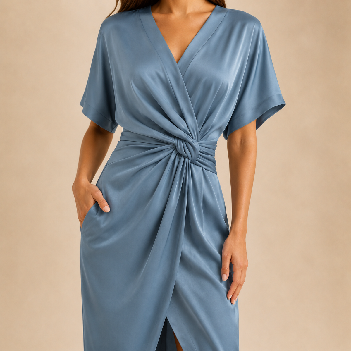Florence | Wedding Guest Midi Wrap Dress