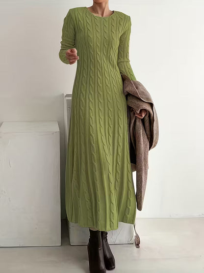 Willow womens cable knit maxi dress