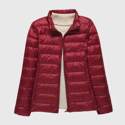 Sophia | Zip Hooded Quilted Puffer Jacket