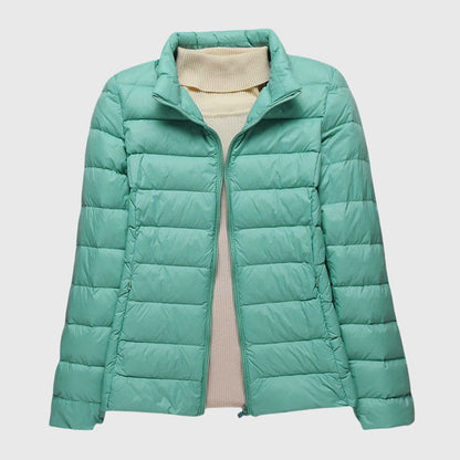 Sophia | Zip Hooded Quilted Puffer Jacket