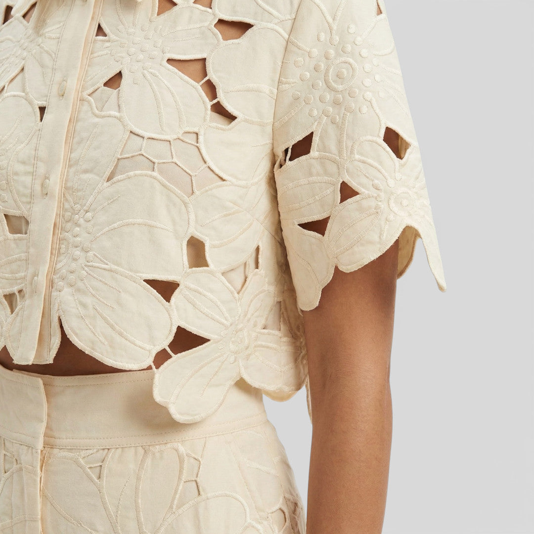 Peyton | Women Floral Lace Wide-Leg Pants