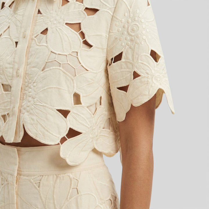 Peyton | Women Floral Lace Wide-Leg Pants