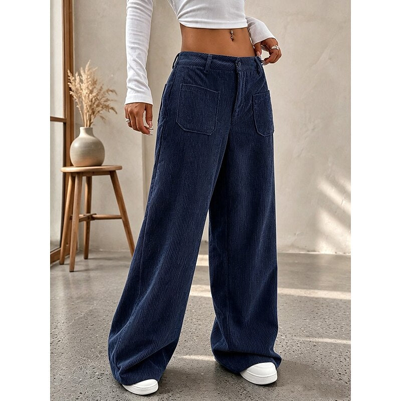 Delphine | Wide-Leg Corduroy Trousers