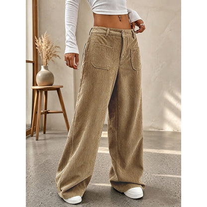 Delphine | Wide-Leg Corduroy Trousers