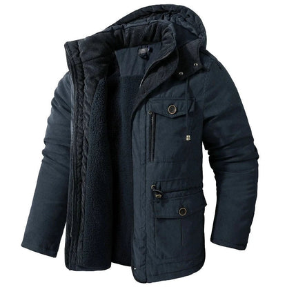 Reggie mens corduroy hooded jacket