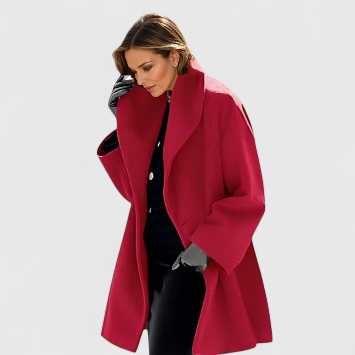 Pippa womens oversized collared coat