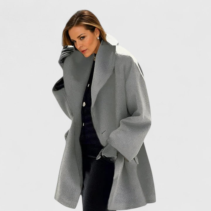 Pippa womens oversized collared coat