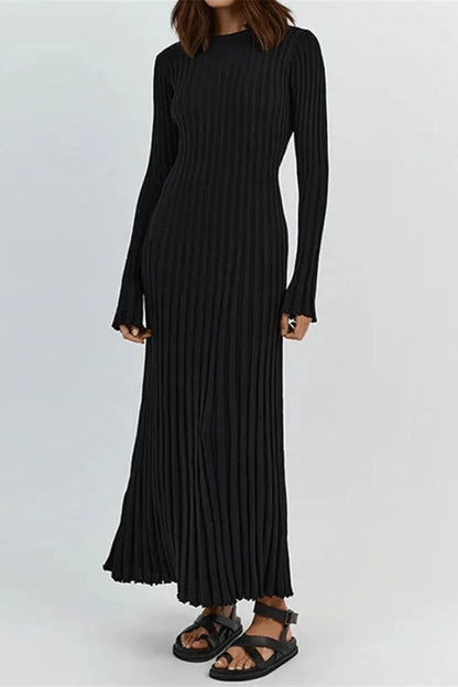Cordelia | Ribbed Knit Maxi Dress