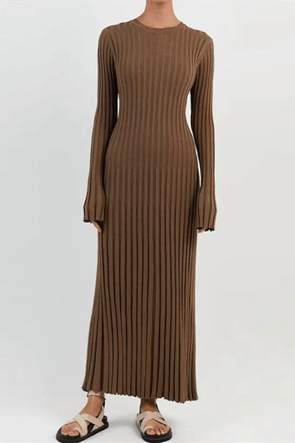 Cordelia | Ribbed Knit Maxi Dress