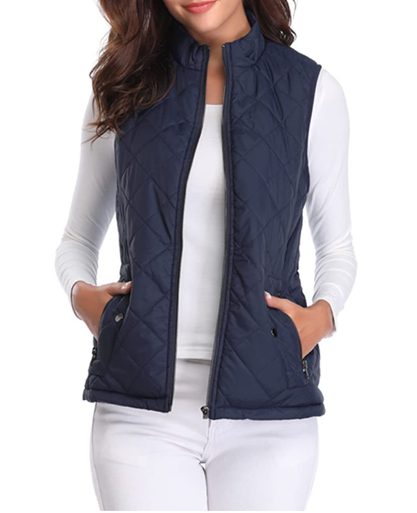 Olivia | Quilted Zip-Up Gilet Body Warmer