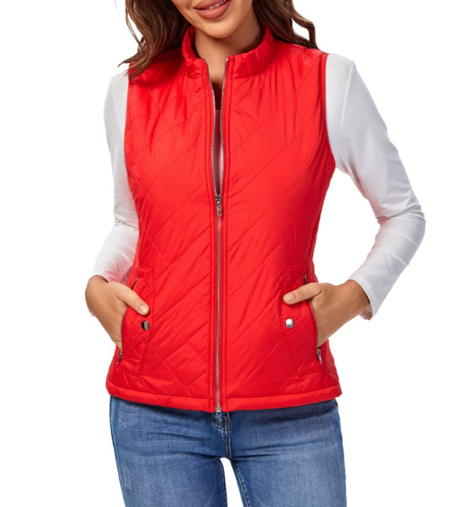 Olivia | Quilted Zip-Up Gilet Body Warmer