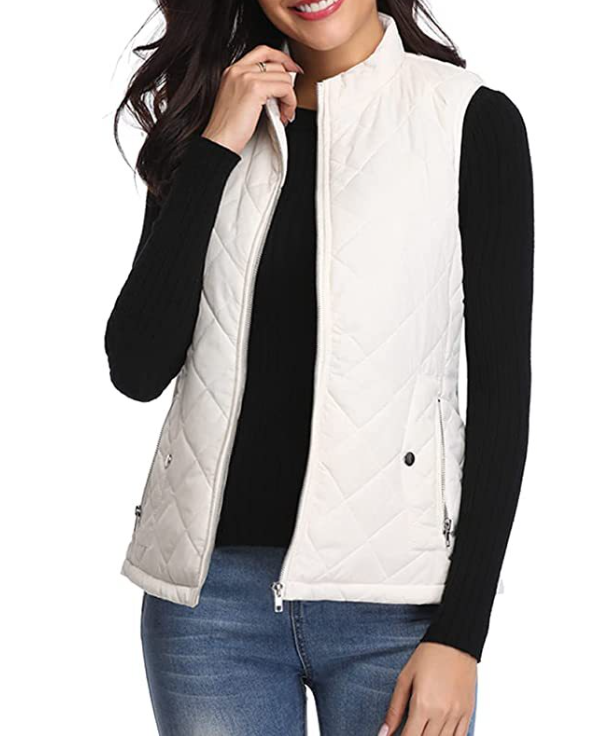 Olivia | Quilted Zip-Up Gilet Body Warmer