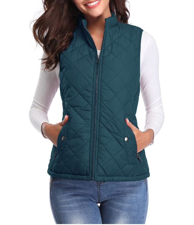 Olivia | Quilted Zip-Up Gilet Body Warmer