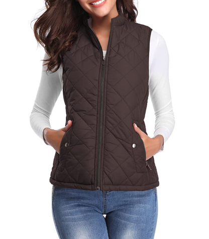 Olivia | Quilted Zip-Up Gilet Body Warmer
