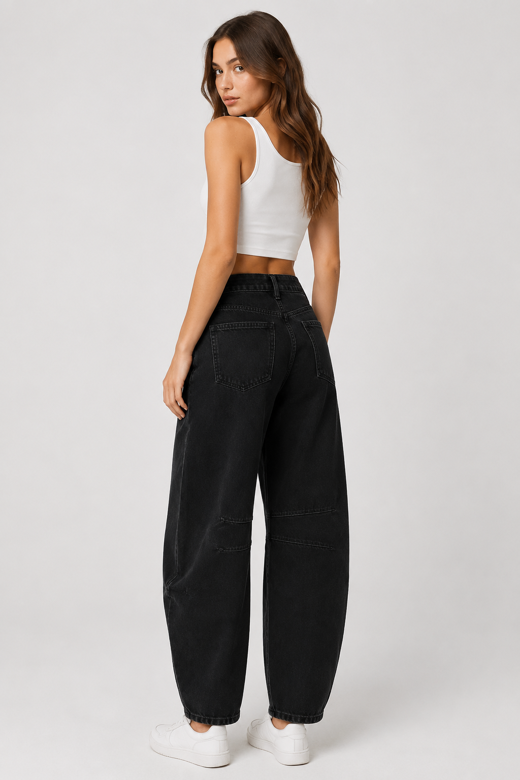 Ione | Wide Leg Barrel Jeans