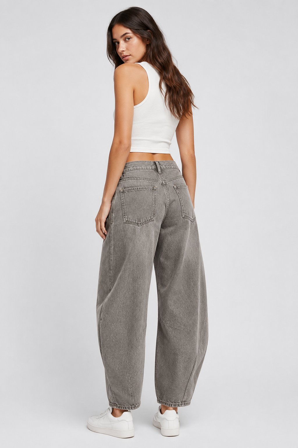Ione | Wide Leg Barrel Jeans