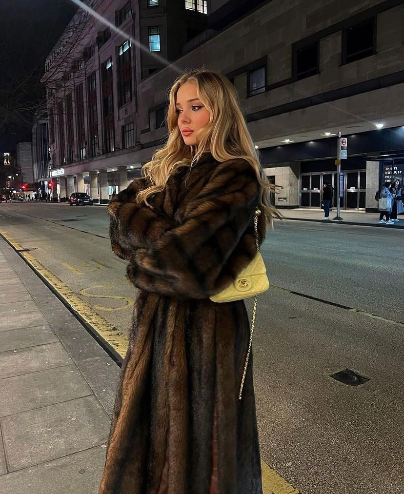 Juno | Maxi Faux Fur Coat Womens Longline