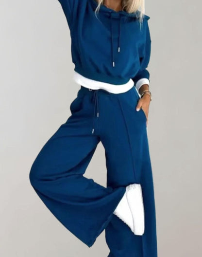 Tamsin womens cropped hoodie tracksuit set