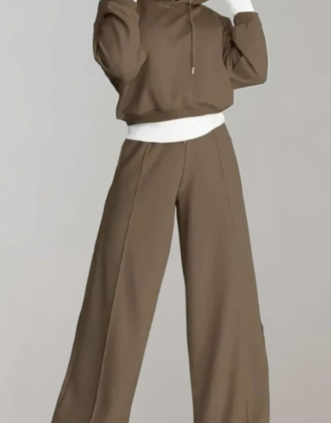 Tamsin womens cropped hoodie tracksuit set