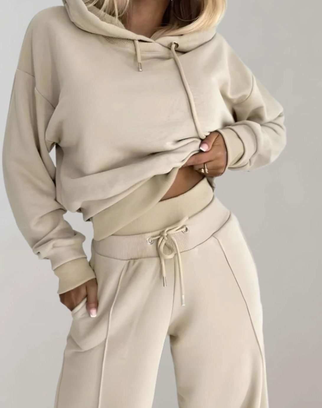 Tamsin womens cropped hoodie tracksuit set